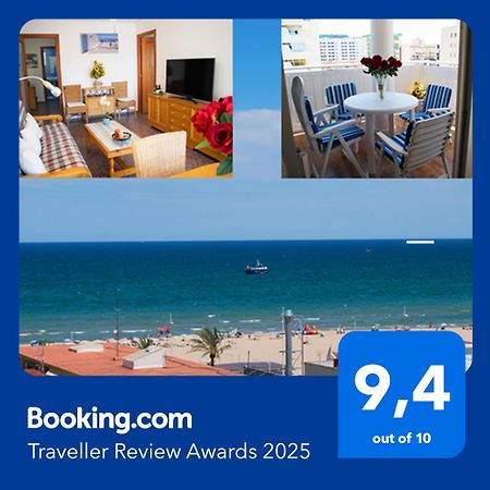 El Tiburon - Piso Con Espectaculares Vistas Al Mar - Solo Para Familias Ideal Para 4 Personas - Aire - Calefaccion - Ganador Award 2025, 2024, 2023, 2022 Playa de Gandia Dış mekan fotoğraf
